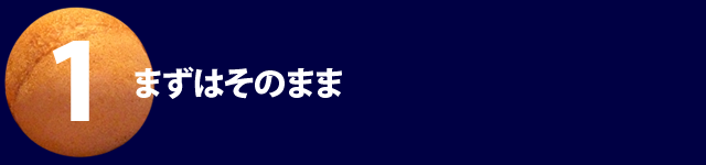 まずはそのまま